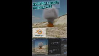 making tornado using smoke simulation in blender 2.83 | Blender Render