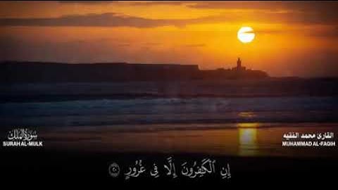 سورة الملك... بصوت الشيخ محمد الفقيه 