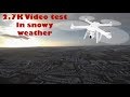 XIAOMI Mi Drone 4K - 1440P 2.7K video test in snowy weather