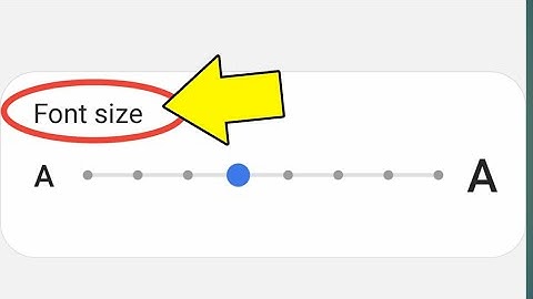 Samsung Font Size Setting | How To Increase And Decrease - A50 / M30 / A20