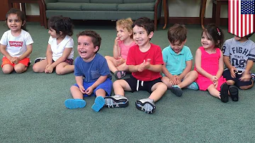 Contagious laugh viral video: hysterical boy can’t stop laughing during music class- TomoNews