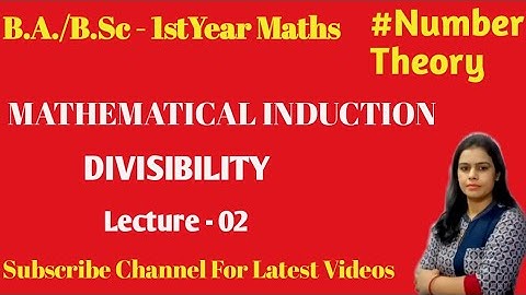 Mathematical Induction ||Number Theory B.A./B.Sc 1st Year Maths