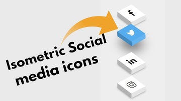 CSS Isometric Social Media Icons Hover Effects - HTML CSS 3D Icon Hover Effects