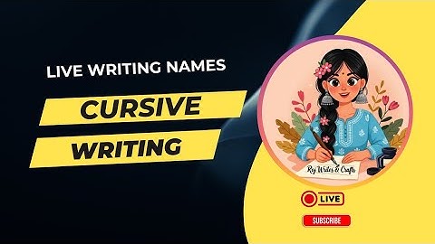 Writing Name in Beautiful Cursive 😍🖊️ Comment your name 📛😀