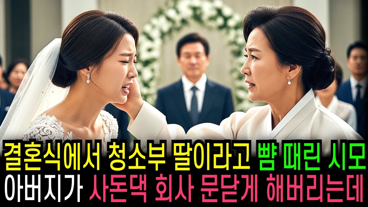 결혼식에서 청소부 딸이라고 뺨 때린 시어머니, 아버지가 사돈댁 회사 문닫게 해버리는데...                                     | 반전사연 | 오디오북