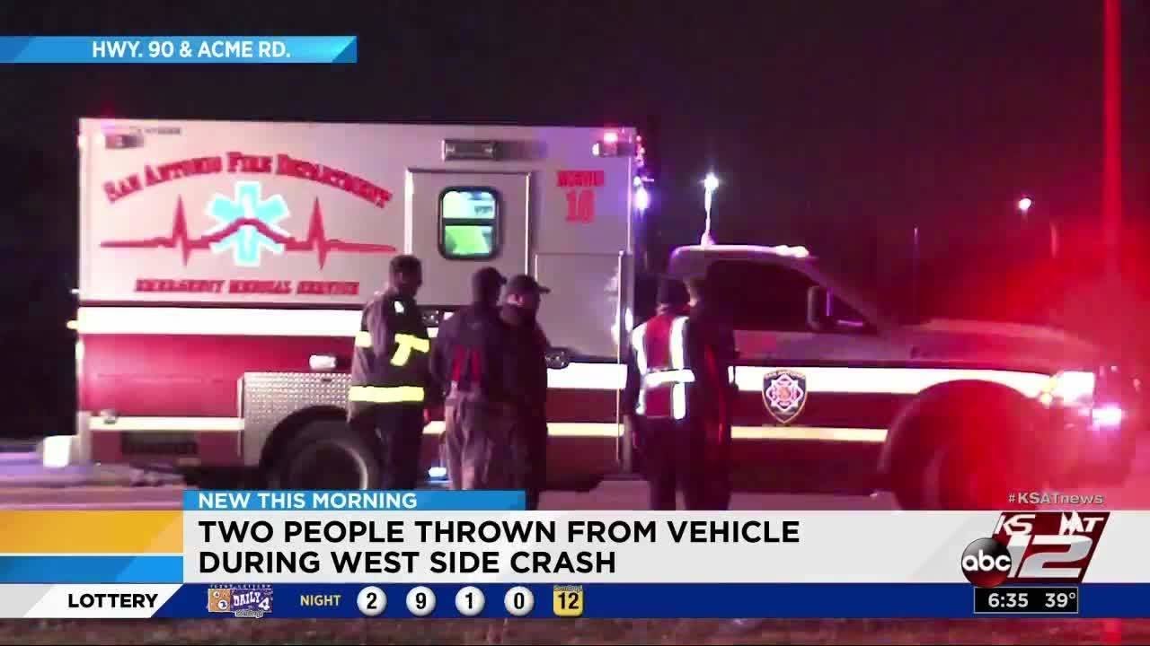 2 hospitalized after being ejected from vehicle in rollover crash - YouTube