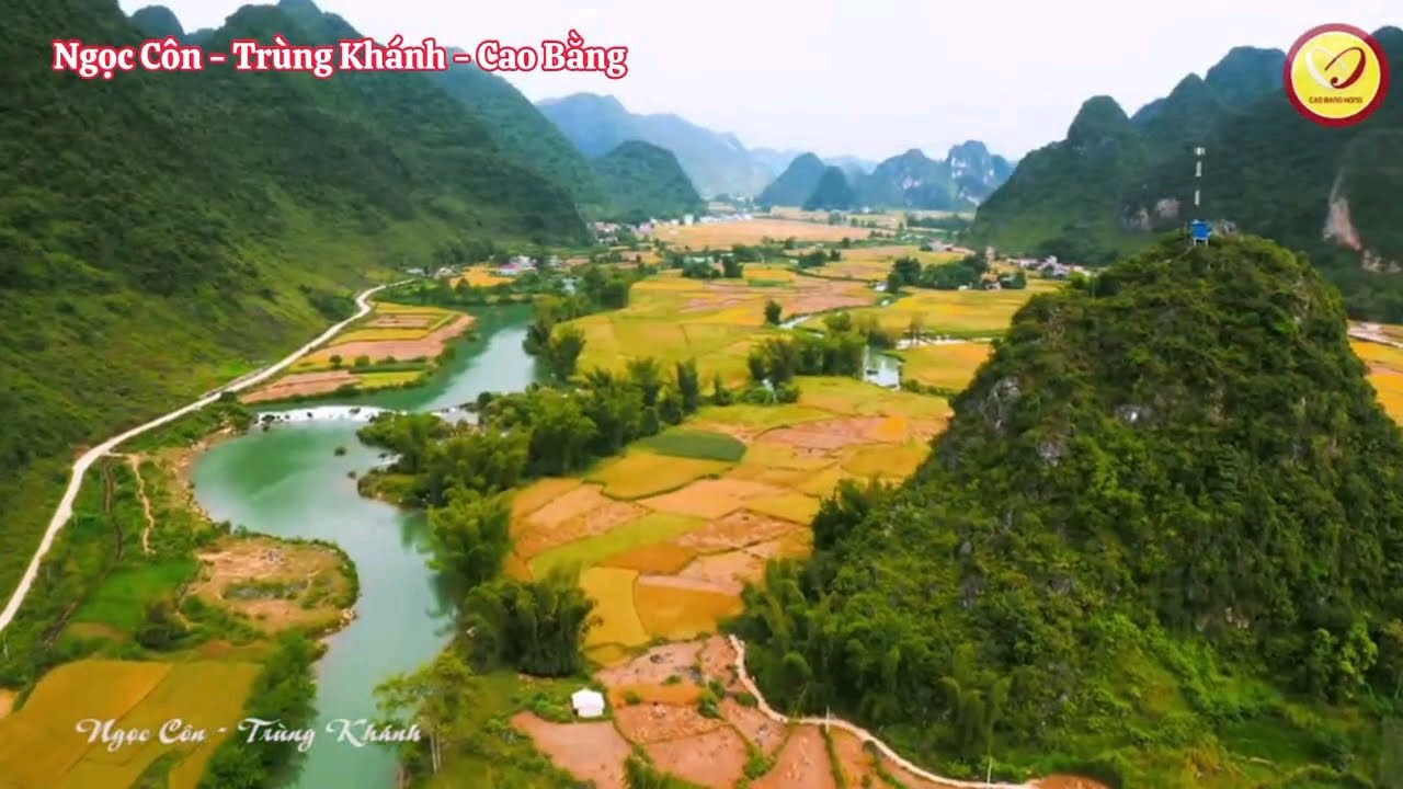 Du Lịch Non Nước Cao Bằng: Vẻ đẹp của Thung lũng Ngọc Côn qua góc nhìn Flycam - Hoài Ở Cao Bằng. 