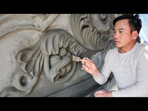 Tutorial di scultura con materiali in sabbia e cemento - scultura d&rsquo;arte di rilievi