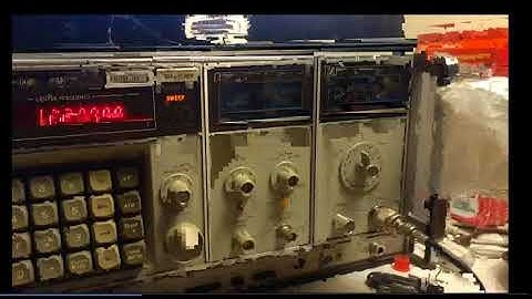 Testing AM/FM Modulation w. an 1.3 Ghz HP 8660C Synthesized Signal Generator  and  Plugins
