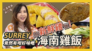 在 Surrey food court 的海南雞飯 竟然用新鮮雞做| Foodie Anita |