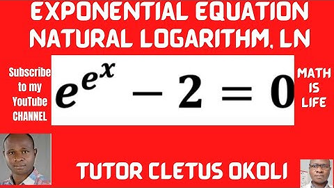 Learn How to Solve Nested Exponential Equation|| Natural Logarithms, Ln /Euler