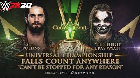 WWE 2k20 : The Fiend Bray Wyatt Vs Seth Rollins For Universal Championship at Crown Jewel