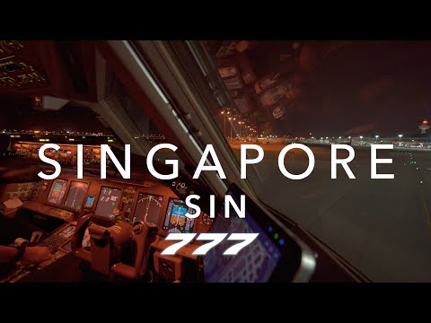 SINGAPORE | BOEING 777 TAKEOFF 4K
