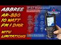 ABBREE AR-880 - A good two-way radio and why you shouldn't buy it for Amateur (Ham) Radio DMR