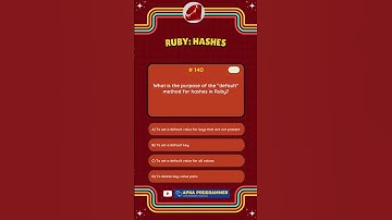 Quiz 140: Master Ruby Programming in 30 Seconds! #quiz #ruby #shorts #codingfacts