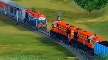 Extremely Rare Two trains on Same Track | MSTS | Indian railways Major Accidents