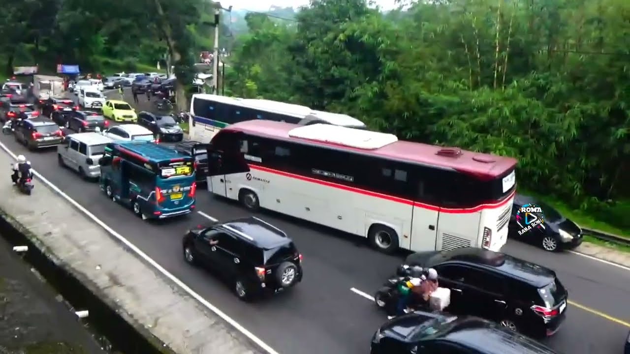 Kacau‼️tanjakan gentong hari ini arus balik lebaran ruhay