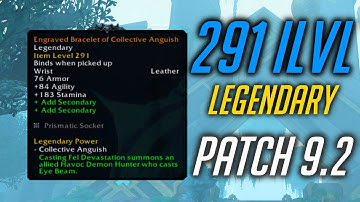 UPGRADE 291 ilvl LEGENDARY in 9.2, How DOUBLE LEGENDARIES work & How to get it.