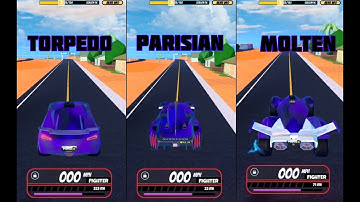 Torpedo VS Parisian VS Molten M12 2023 Other Fastest Speed Test in Roblox Jailbreak