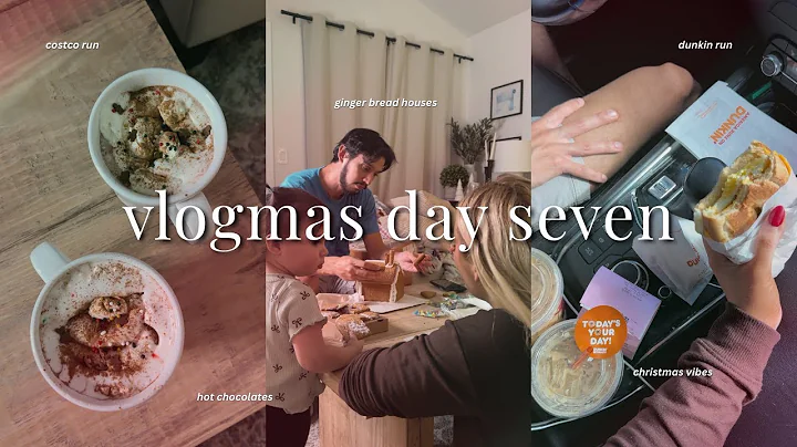 vlogmas day 7🎄 making gingerbread houses, hot chocolate, christmas vibes + more
