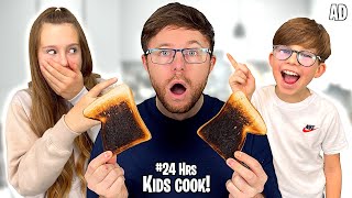 KIDS COOK EVERYTHING FOR 24 HOURS! *KIDS IN CONTROL*