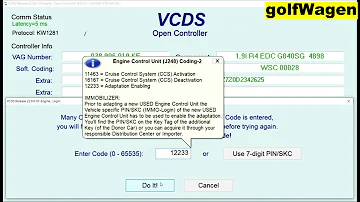 VCDS 1.9TDI pre glow time adjustment