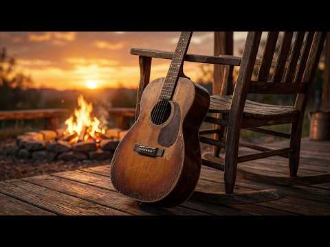 Peaceful Porch Country Instrumentals • Relaxing Southern Acoustic Waltz & Golden Sunset Campfire.