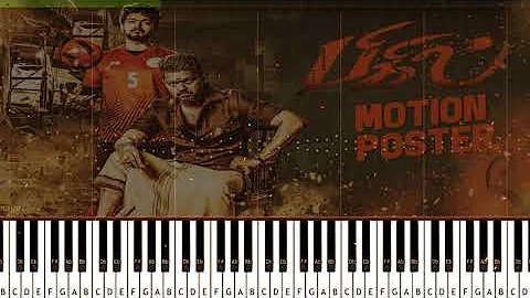 Bigil Rayappan THEME {Shafil Original keys}Piano Notes.