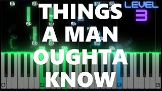 Things A Man Oughta Know - Lainey Wilson - INTERMEDIATE PIANO TUTORIAL