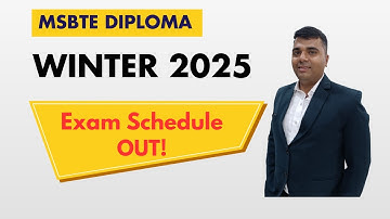 MSBTE Diploma Winter 2025 Exam Schedule OUT! 😍 Paper Dates, Gap & Important Instructions.