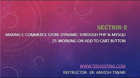 25 Working on Add To Cart Button Multi Vendor E Commerce Website In PHP MySQLi