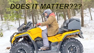 ATV Tire Pressure in the Snow!!!