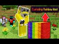 Minecraft Manhunt, But Rainbow Wool Is OP...