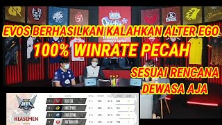 WAWANCARA EVOS ANTIMAGE SAAT BERHASILKAN KALAHKAN ALTER EGO SEKALIGUS PECAHKAN WINRATE 100%