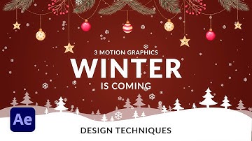 3 Winter Christmas Motion Graphics Techniques in After Effects | Tutorial