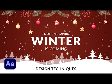 3 Winter Christmas Motion Graphics Techniques in After Effects | Tutorial