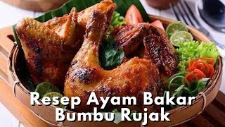 AYAM BAKAR BUMBU RUJAK TABUR KEJU (GRILLED CHICKEN RUJAK SEASONING WITH CHEESE). 