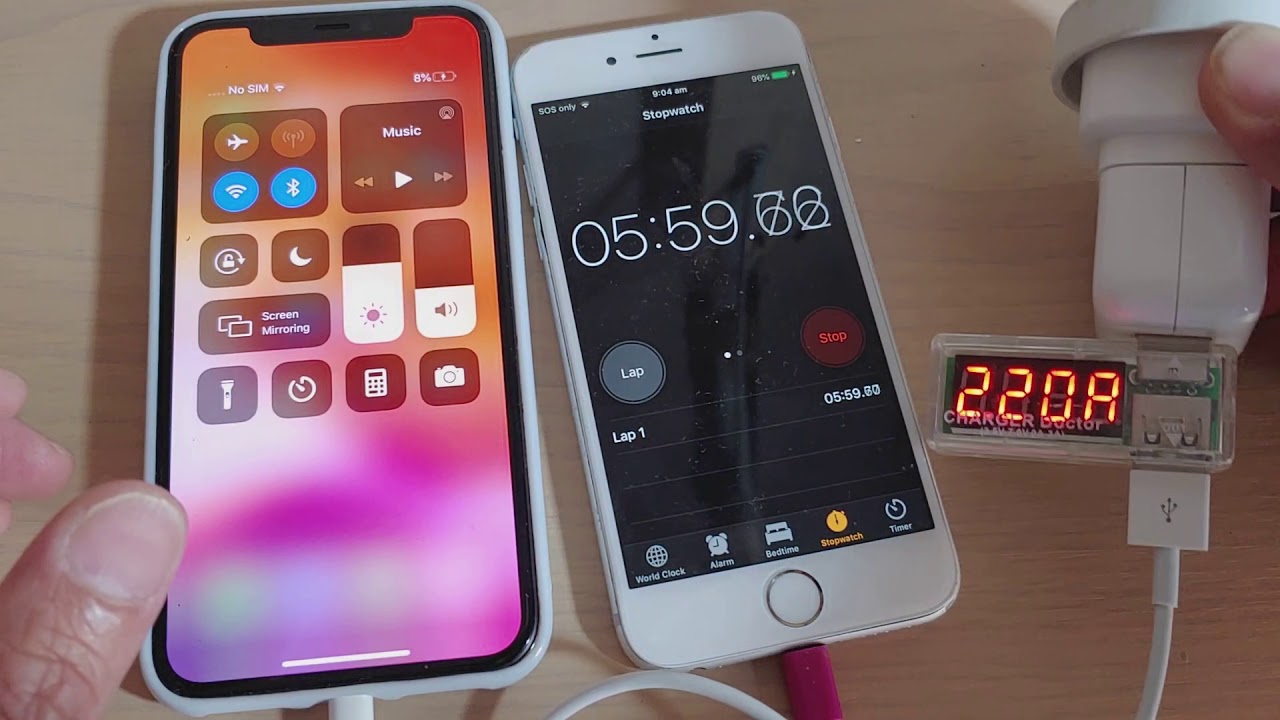 iPhone 11 Pro  Charging Test With Old 12W Charger from to 100 