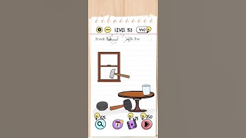 Brain Test Level 153 Answer - Break the window with the stone