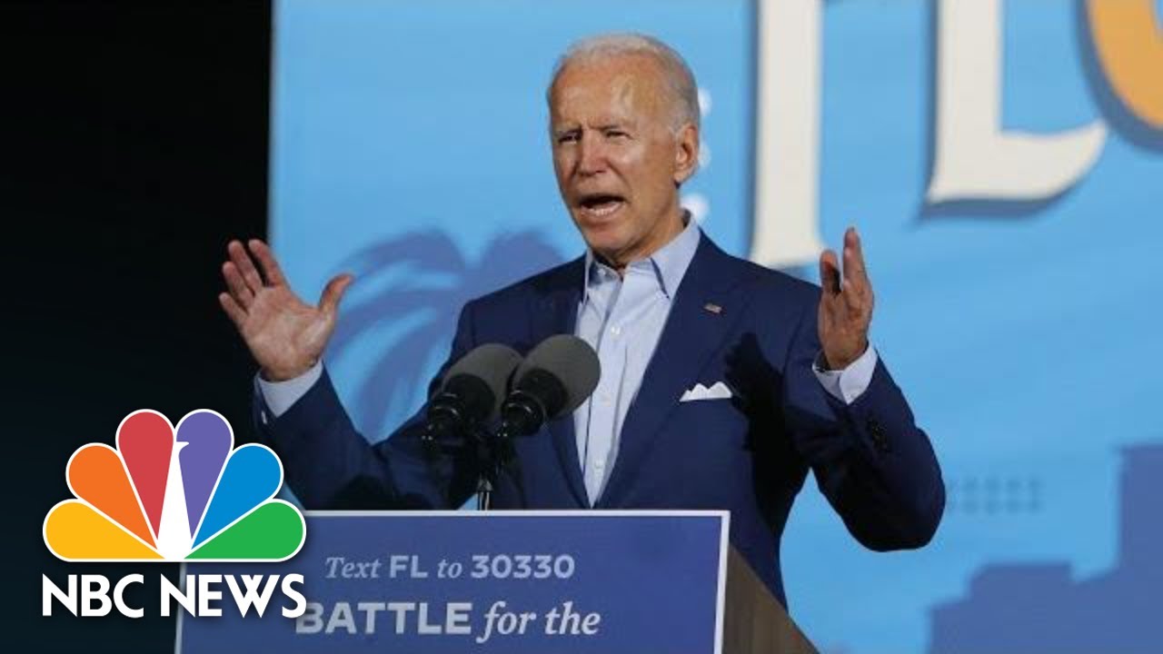 Biden Holds Drive-In Rally In Iowa | NBC News - YouTube