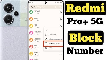 How to block any number in Redmi Note 13 Pro Plus 5G || Redmi note 13 pro plus 5G block number ||
