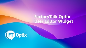 FactoryTalk Optix User Editor Widget