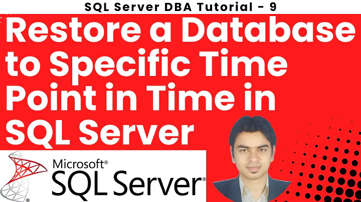 How to Restore a Database to Specific Time Point in Time in SQL Server #sqlserver #pitr #recovery