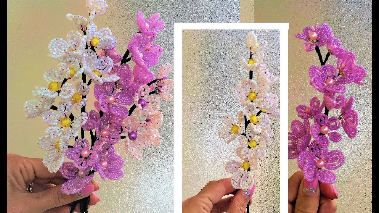 Мастер-класс пошагово - Летние цветы из бисера