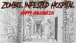 How to Draw Zombie-infested Hospital in One Point Perspective