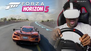 Forza Horizon 5 in RACING WHEEL Setup! - YouTube