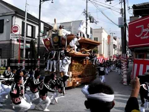 だんじり祭り 久米田駅前ロータリー 2008