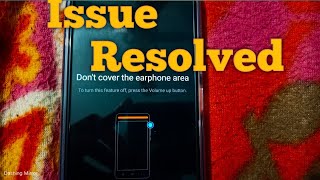 How to Fix | Don&#39;t Cover the Earphone Area | in Redmi Phones.