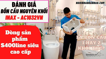 Bồn cầu Inax AC-1032VN - Bồn cầu nguyên khối cao cấp dòng S400line | NGOINHAHOANHAO.COM