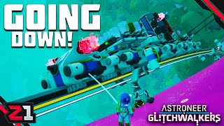 Taking Our TRAIN BASE Everywhere ! Astroneer Glitchwalker DLC [E7]